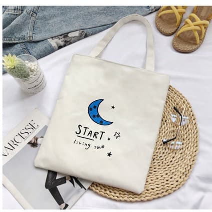 Comfortable one-shoulder bag, shopping bag, print 2