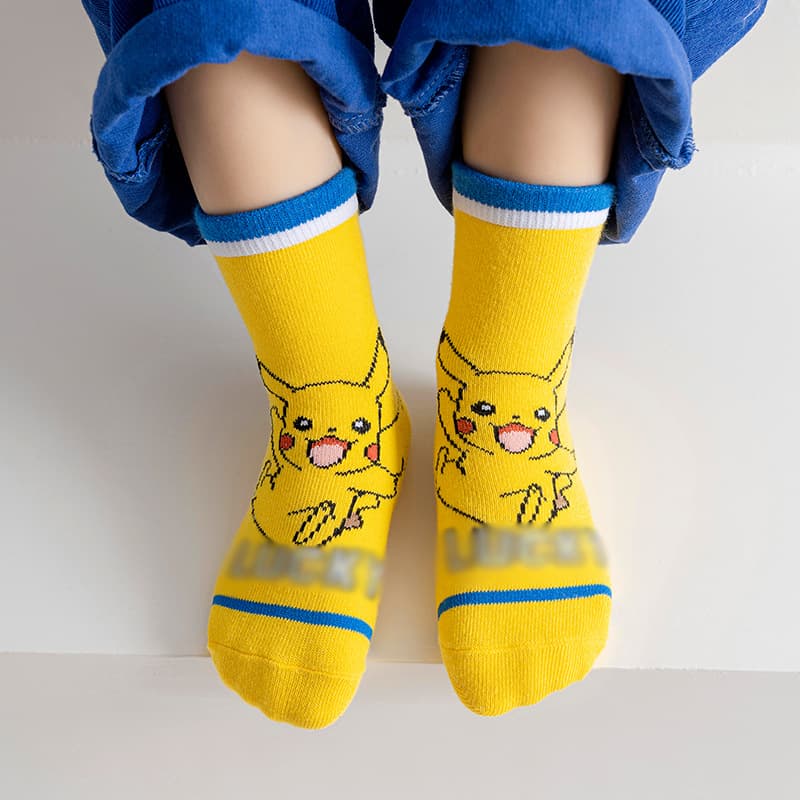 (Wholesale), children's demi-season cartoon socks for men and women for students, for teenagers, mid-length 2