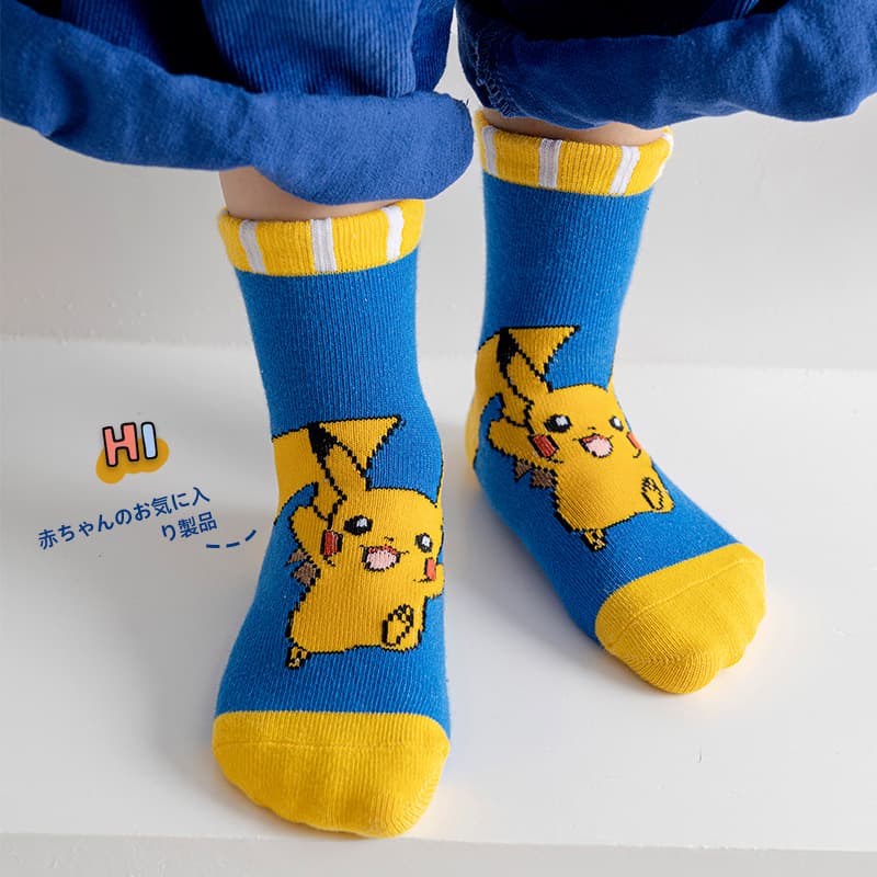 (Wholesale), children's demi-season cartoon socks for men and women for students, for teenagers, mid-length 3