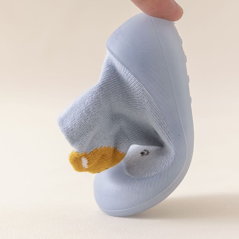Children's demi-season non-slip cartoon socks for new born for early age, comfortable footwear 2