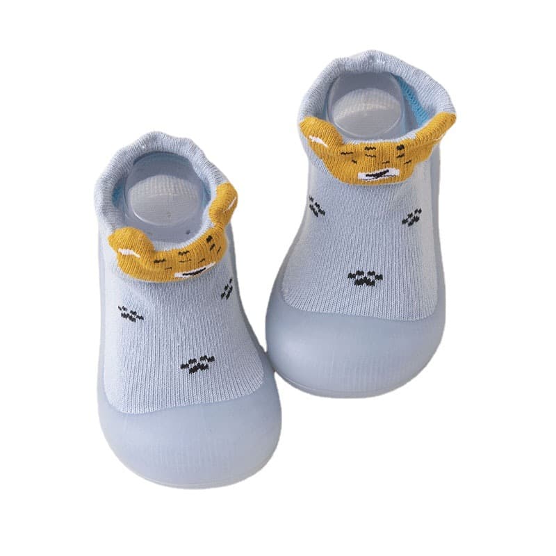 Children's demi-season non-slip cartoon socks for new born for early age, comfortable footwear 5