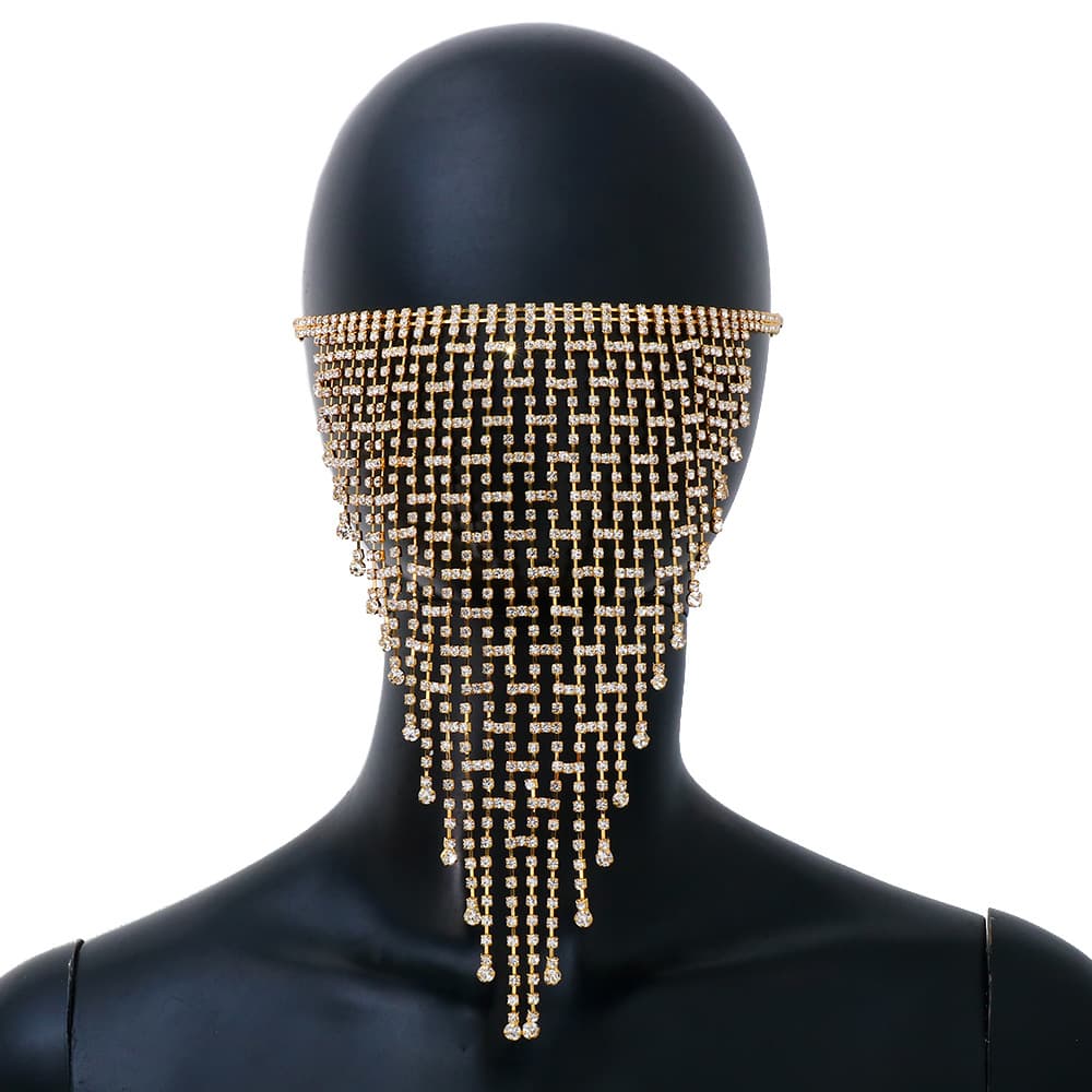 Sexy mask, veil with tassels, accessory for face, European style, graduation party 5