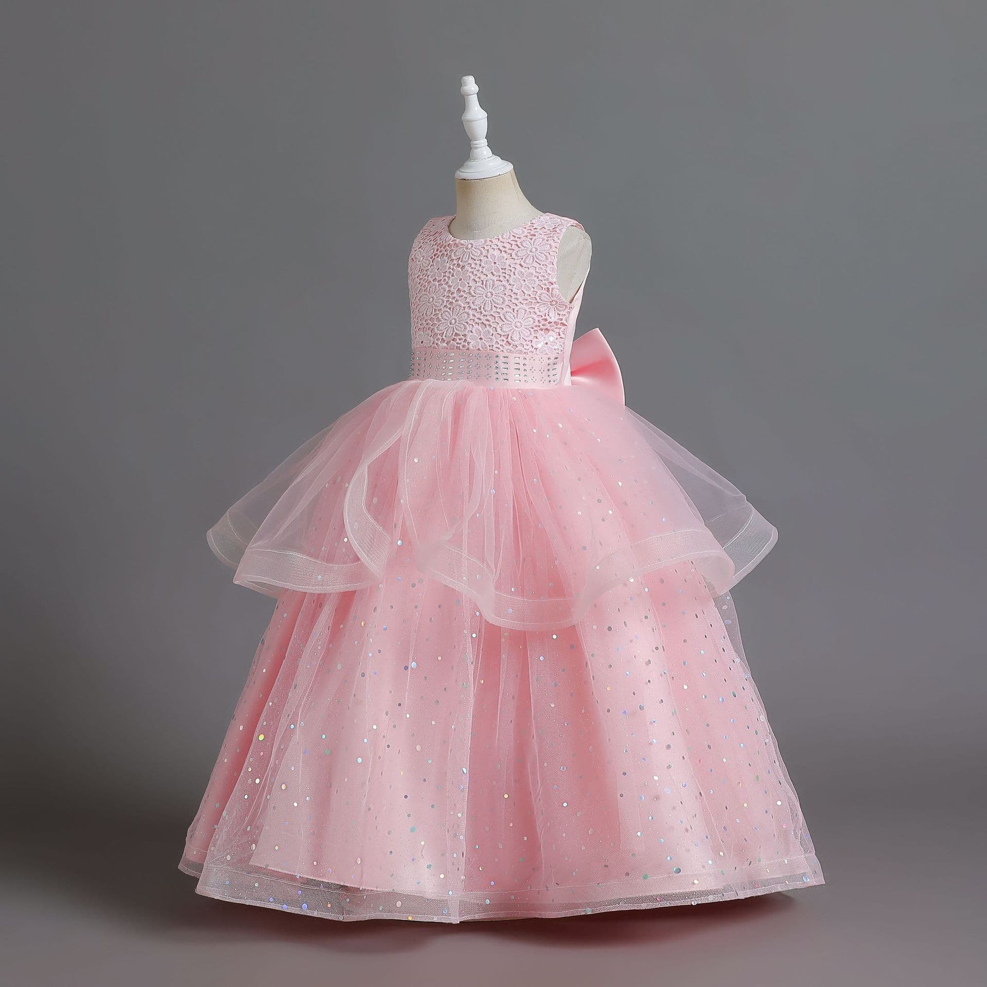 Children's wedding dress, small princess costume, piano performance costume, new collection, children's clothing 3