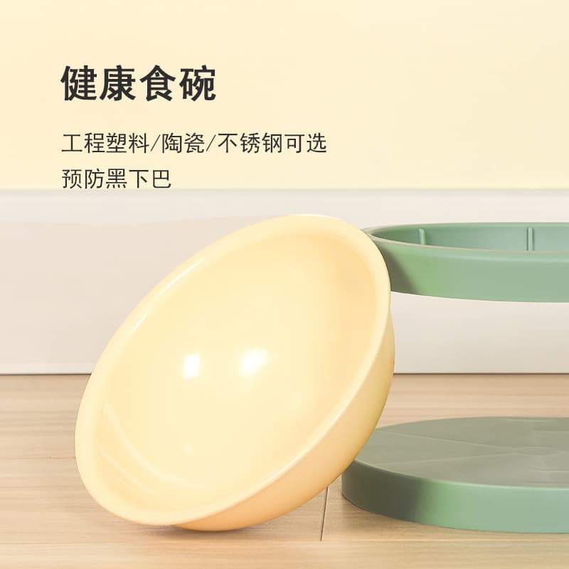 Factory direct selling cat rice bowl feed feed water dog bowl cat bowl double bowl of double bowl automatic drinking water cat food basin anti -overturned cat basin 3