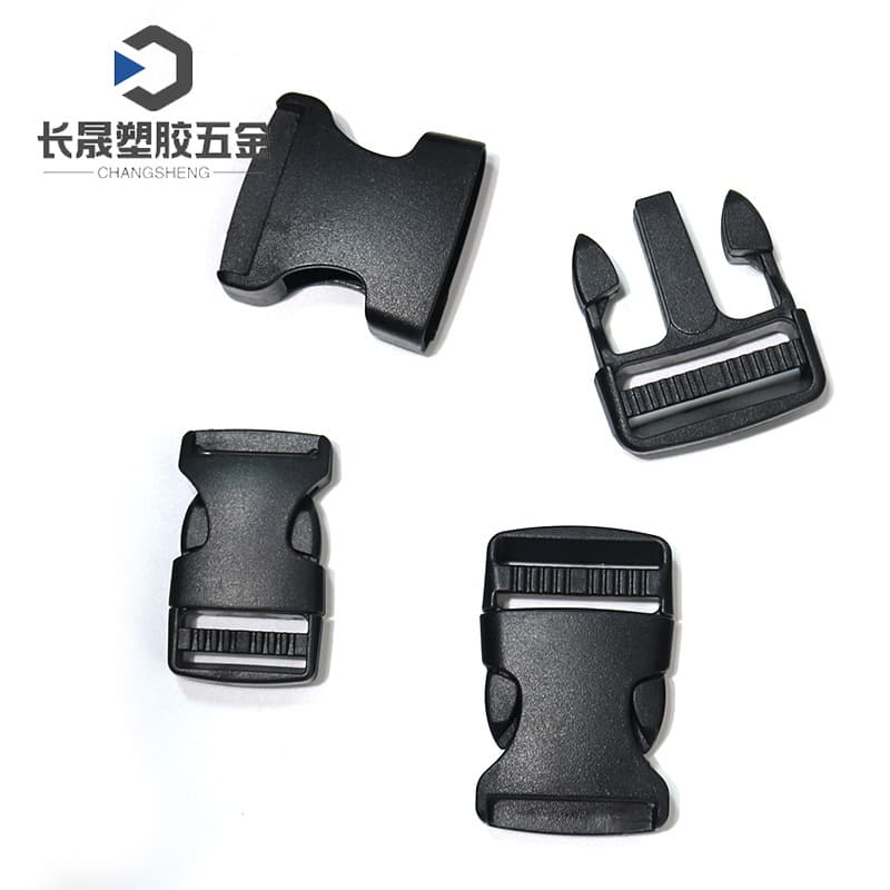 High-end high quality plastic black bag accessory with clasp, backpack, bag strap, buckle 2