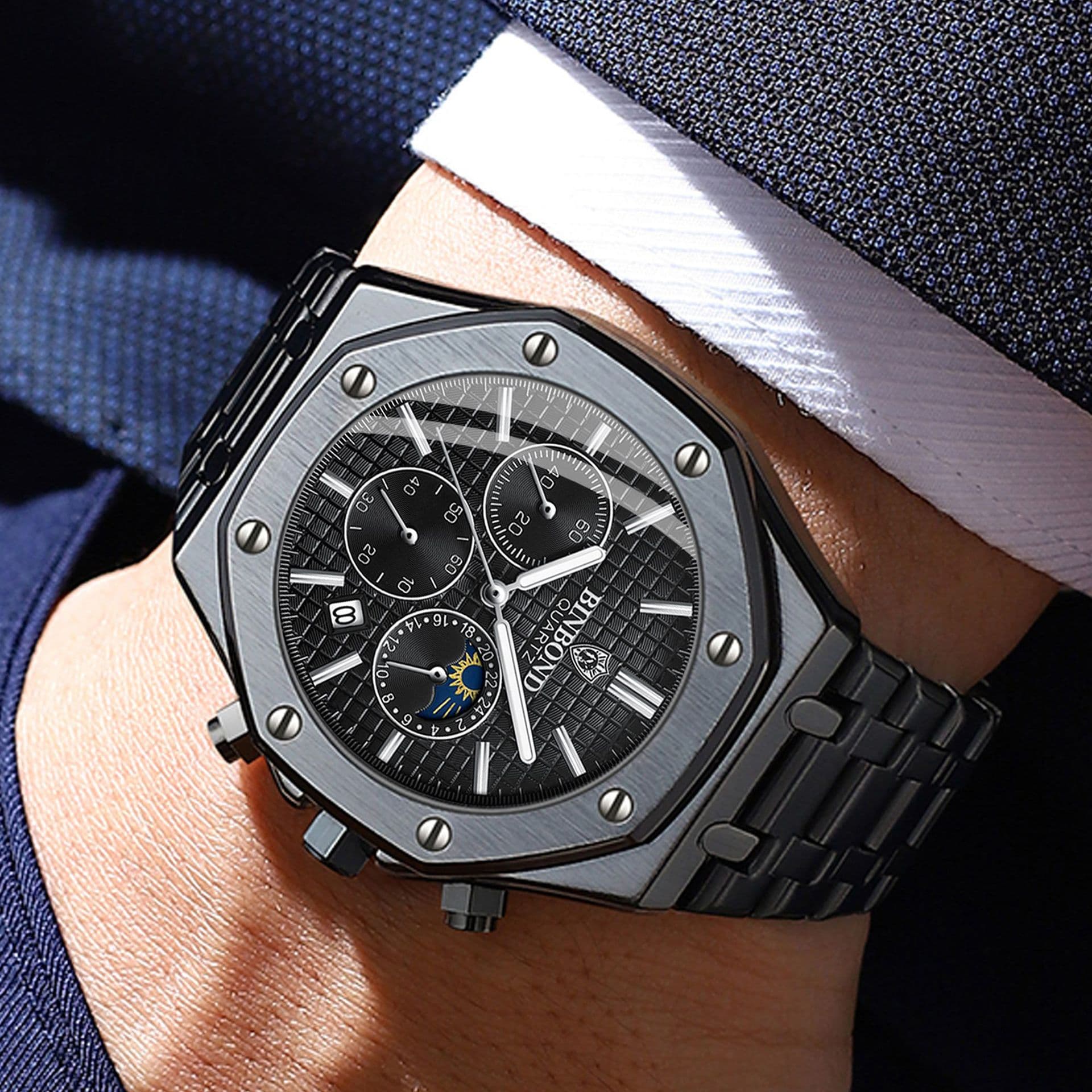 (Cross-border trading), high-end universal steel belt, swiss watch 3