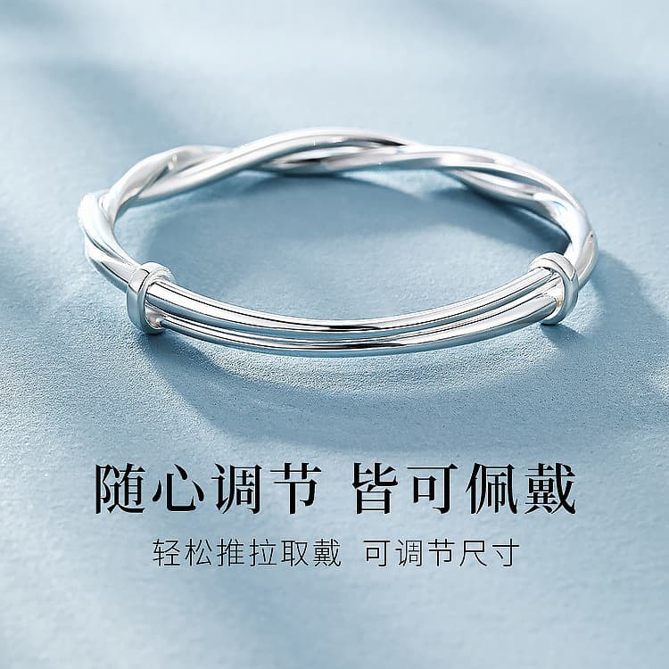 (Wholesale), fashionable silver bracelet, accessory with pigtail 4