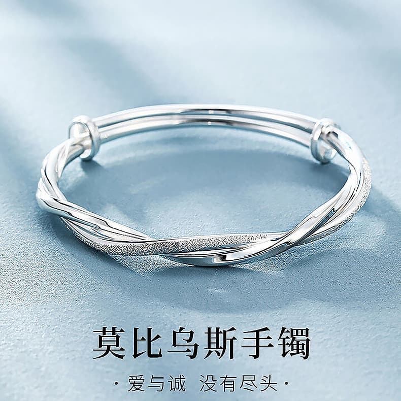 (Wholesale), fashionable silver bracelet, accessory with pigtail 1