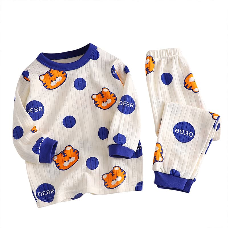 Cotton demi-season children's set for men and women, long-sleeve, thermal underwear, pijama 5