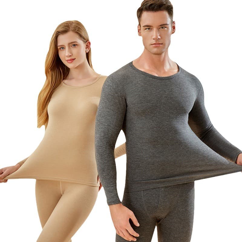 (Wholesale), men's cashmere keep warm women's base thermal underwear, warm autumn demi-season set for students 5