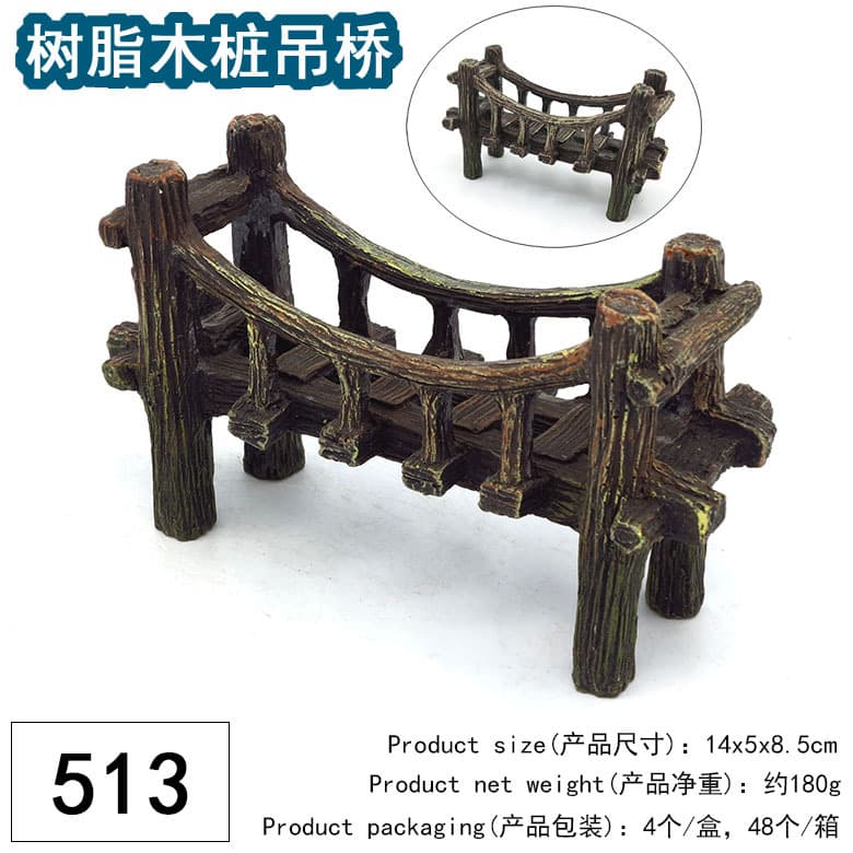 Aquarium reptile products fish tank landscaping resin crafts, aquarium ornaments, turtles climbing platform landscape decoration 4