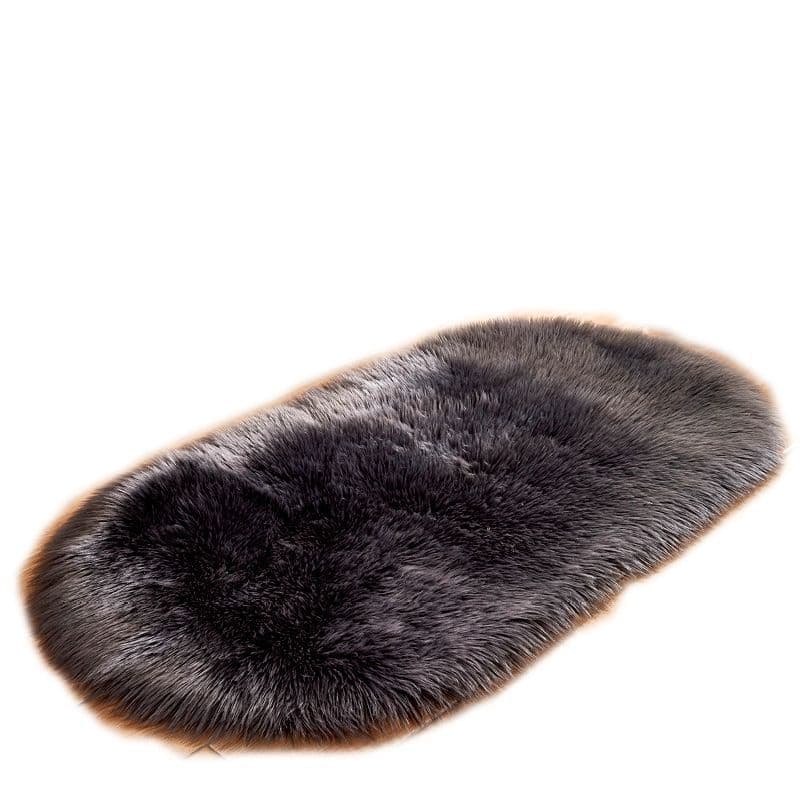 Manufacturers supply imitation wool carpet oval long plush carpet coffee table living room bedroom bedside blade bay window 5