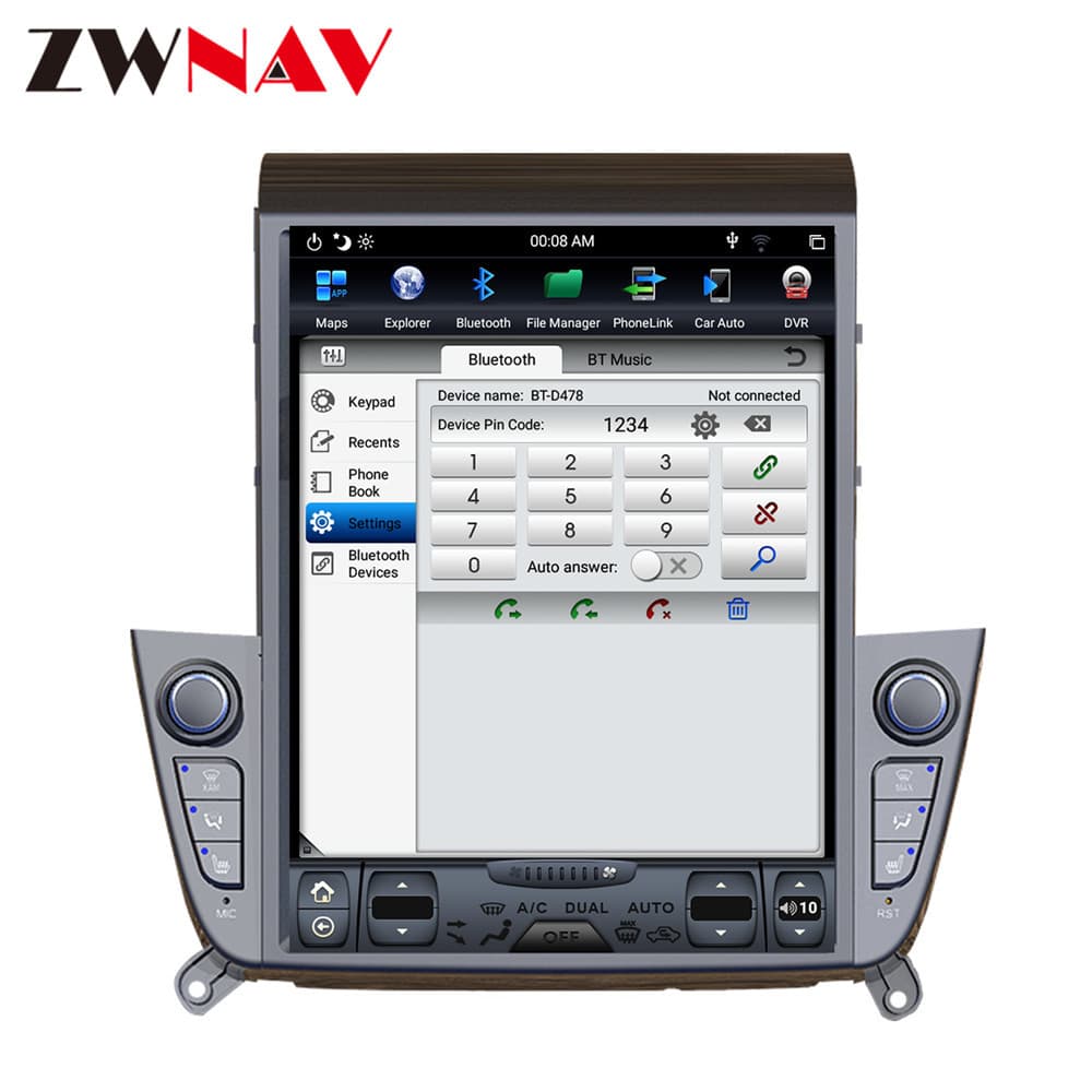Suitable for 18-19 Hyundai IX35 Android large screen navigation GPS Bluetooth reversing image Carplay 5