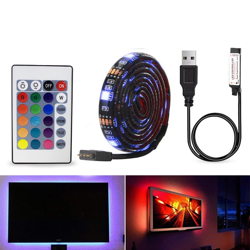 (Cross-border trading), LED light strip, lights, 5v, remote control 4