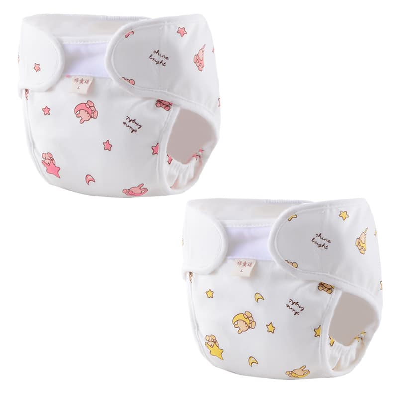 Diaper, waterproof breathable protective hermetic teaching trousers for baby for men and women girl's for training, washable 2