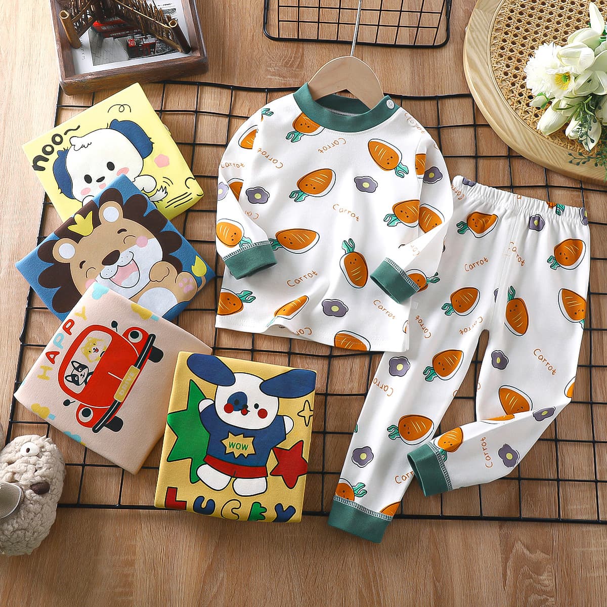 Children's set, cotton keep warm thermal underwear for boys, pijama, children's clothing 1