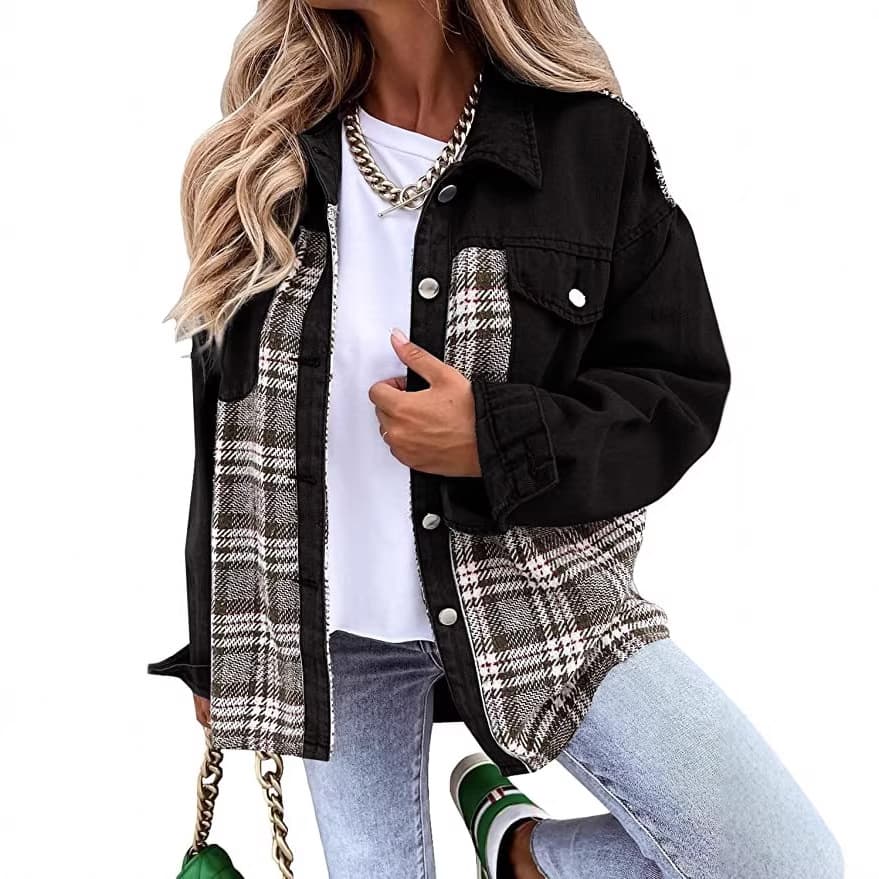 (Cross-border trading), demi-season denim jacket, long-sleeve, shirt, Amazon 2