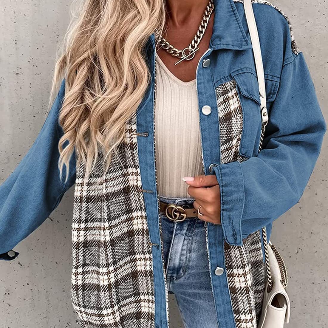 (Cross-border trading), demi-season denim jacket, long-sleeve, shirt, Amazon 4