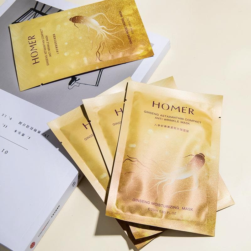 Ginseng Moisturizing Brightening Face Mask - 10 Pieces 2