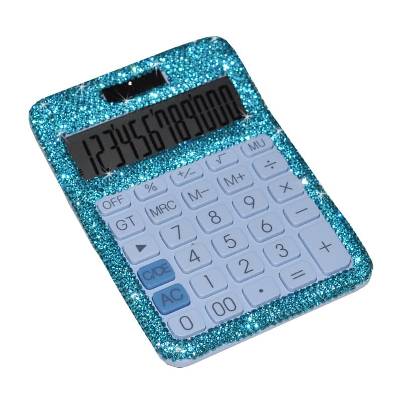Fashion creative mini small ladies cute calculator desktop diamond diamond crystal small portable computer sticker diamond 5