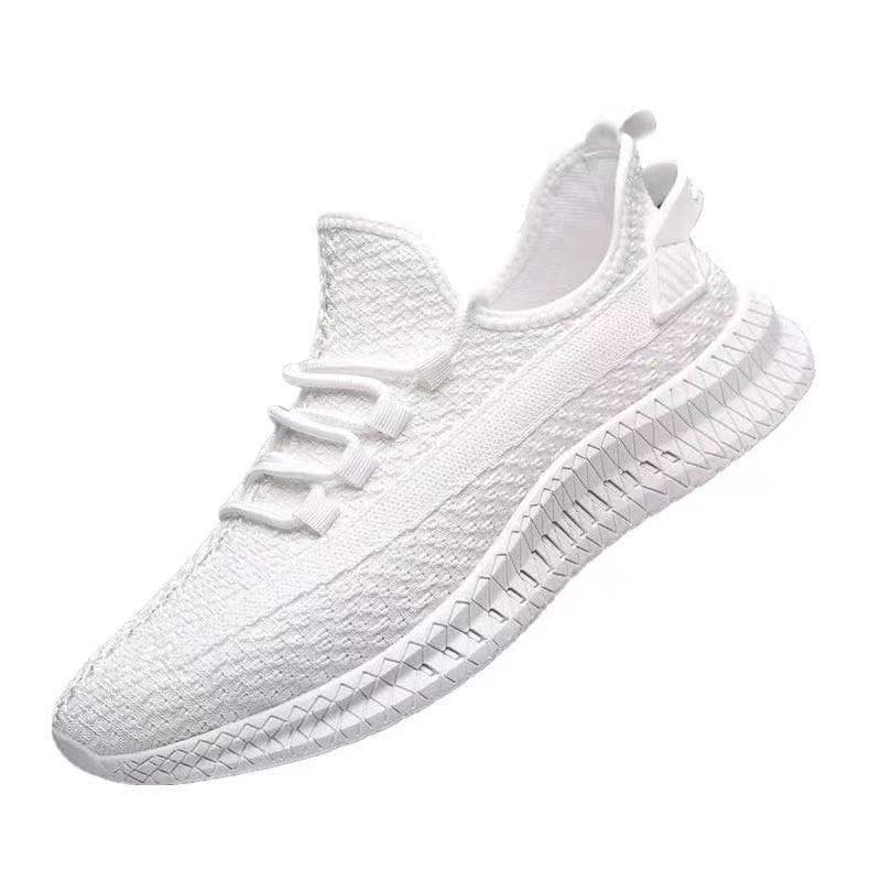 Manufacturers of sports shoes wholesale men's new breathable popular spring and autumn sports shoes flying woven casual mesh cloth shoes for delivery 5