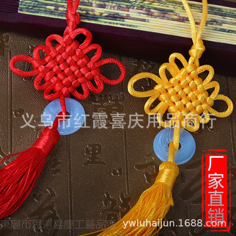 (Wholesale), small woven pendant with tassels handmade, 5 size, (Physicals) 2