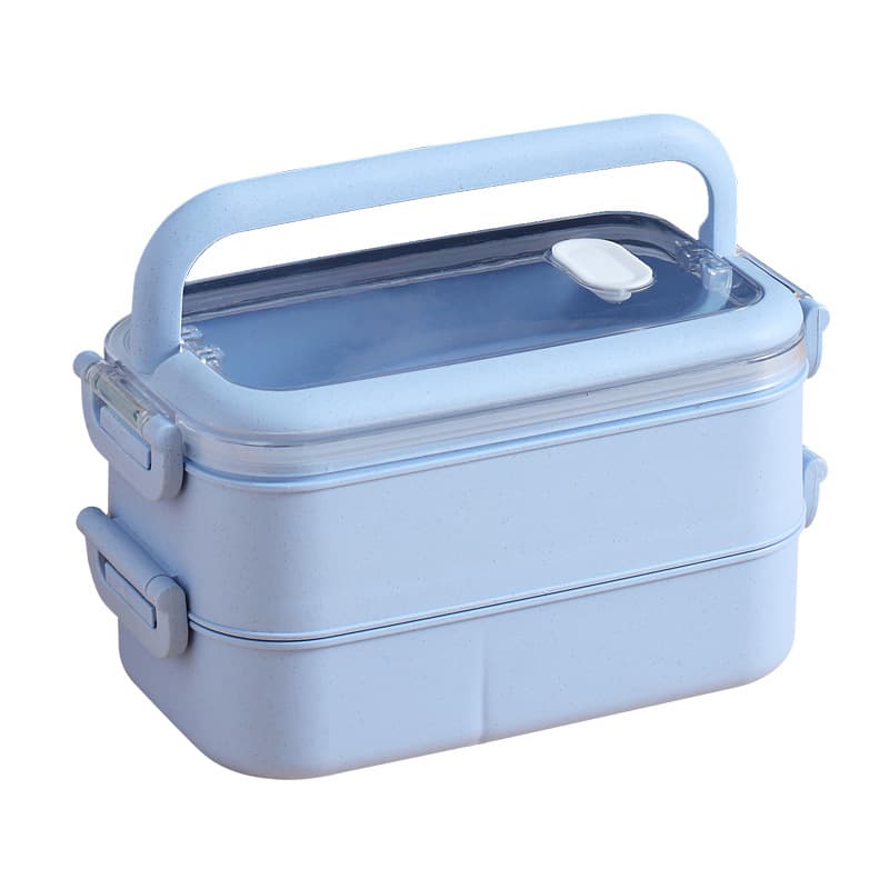 Two -layer lunch box convenient separation lunch box office workers can heal microwave furnace heating bento box female student breakfast box set 5