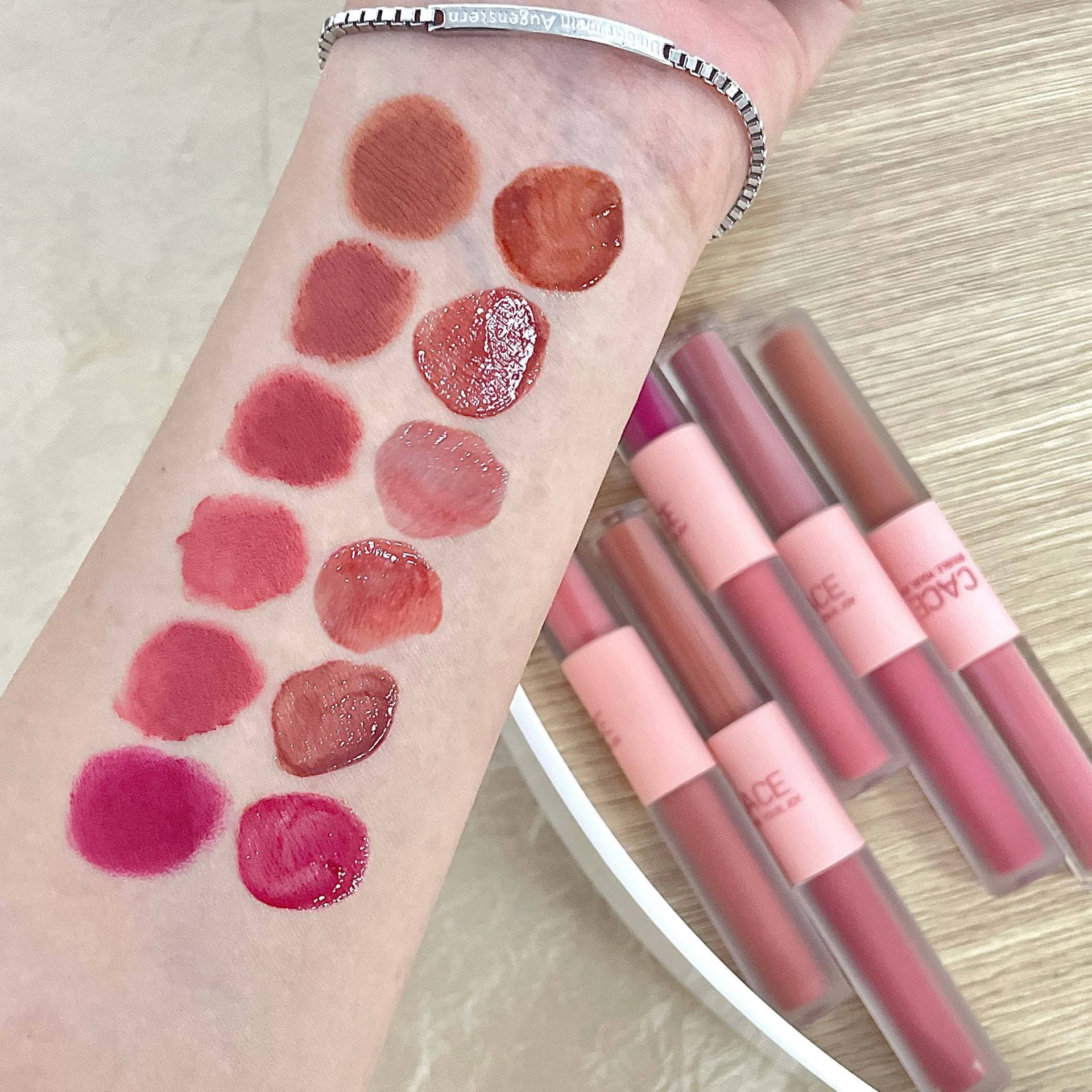 CACE Fun Double-ended Lip Glaze 6 Colors Available Popular Makeup Affordable Student Lipstick Matte Hot Recommended Manufacturer Wholesale 4