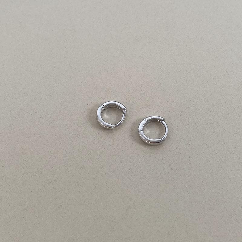 Small universal earrings, silver 925 sample, internet celebrity 4