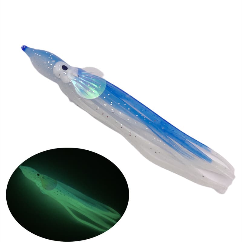 12cm night light chapter bait color bionic road Asian fake bait sea fishing bait squid bait 4