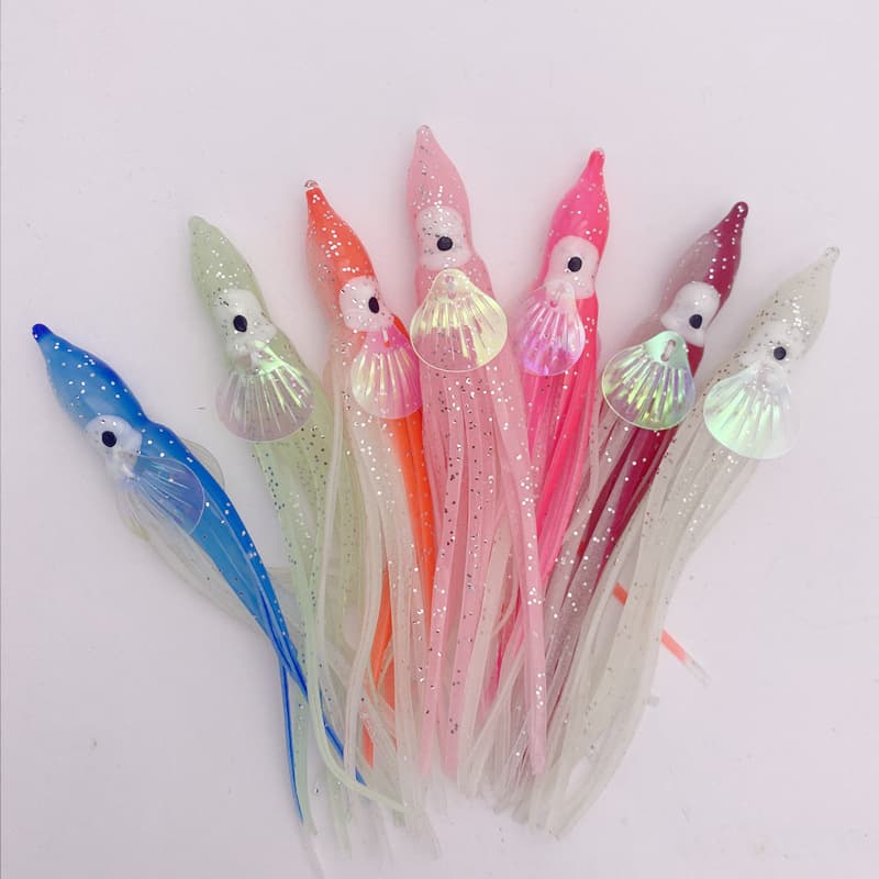 12cm night light chapter bait color bionic road Asian fake bait sea fishing bait squid bait