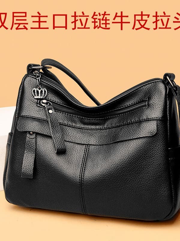 Universal shoulder bag, one-shoulder bag for leisure, genuine leather 2
