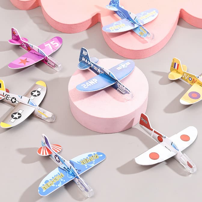 Small airplane from foam, travel toy for kindergarten, DIY, Birthday gift 1
