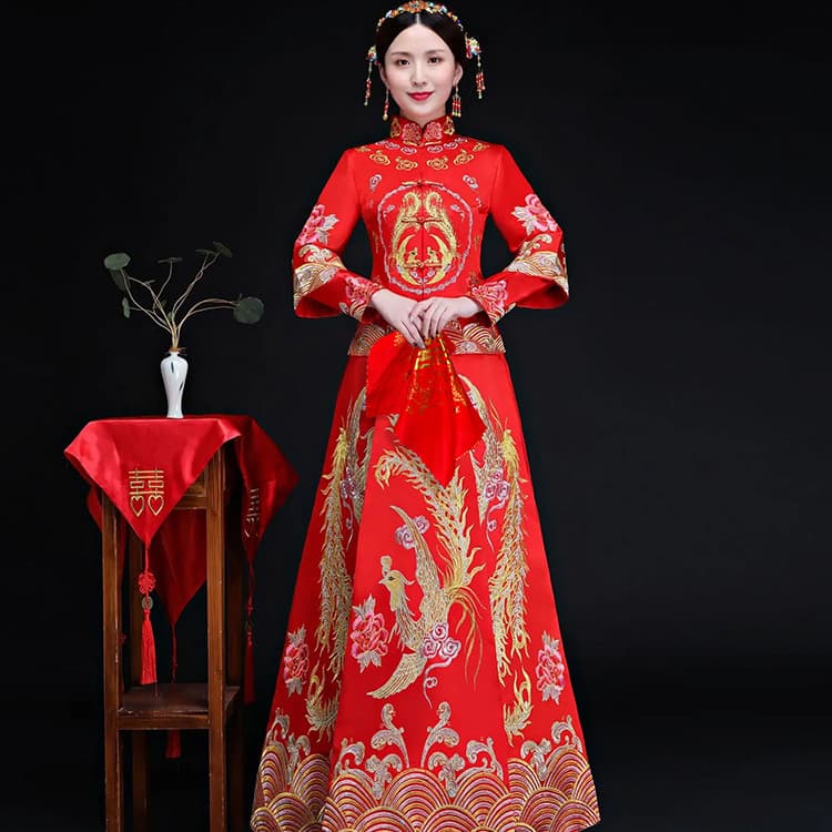 Handkerchief Handwater Marriage Red Chinese Hi -Tzu 鸳 Dragon and Phoenix Wedding Bride Woman Wedding Wedding Supplies Daquan 3