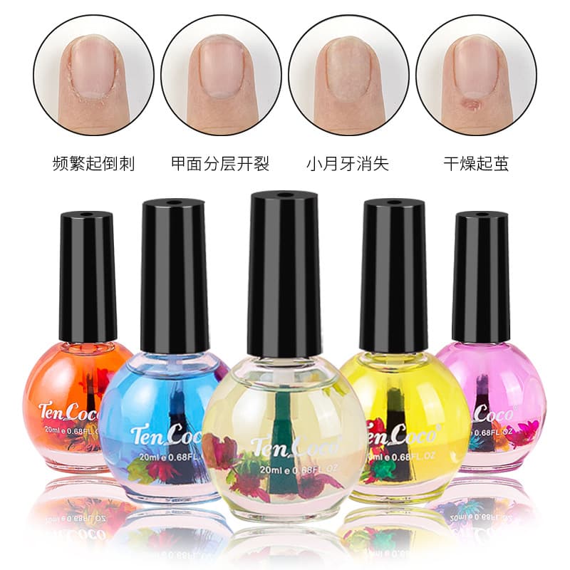 Exfoliating finger oil, gel polish for nails, medical nutritive solution, nourishing oil for manicure 3