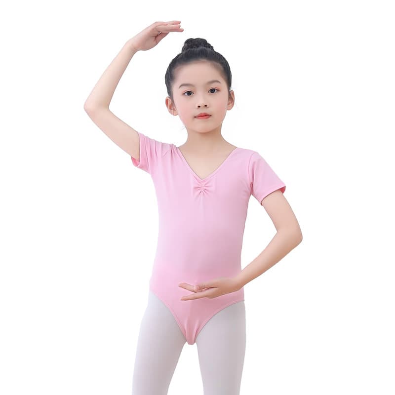 Chinese dance suits for girls ballet tutus grade exam clothes for girls short-sleeved summer children's training suits for one-piece 5