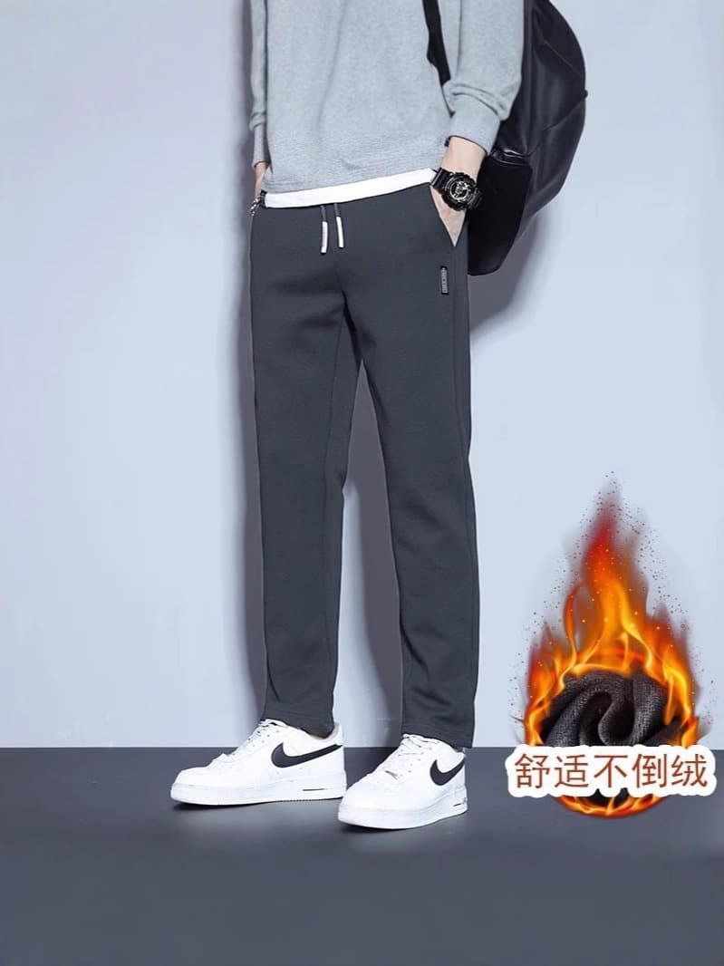 (Cross-border trading), (Wholesale), fashionable trend trousers for leisure, Korean style, plus size, (Physicals), loose straight fit 3