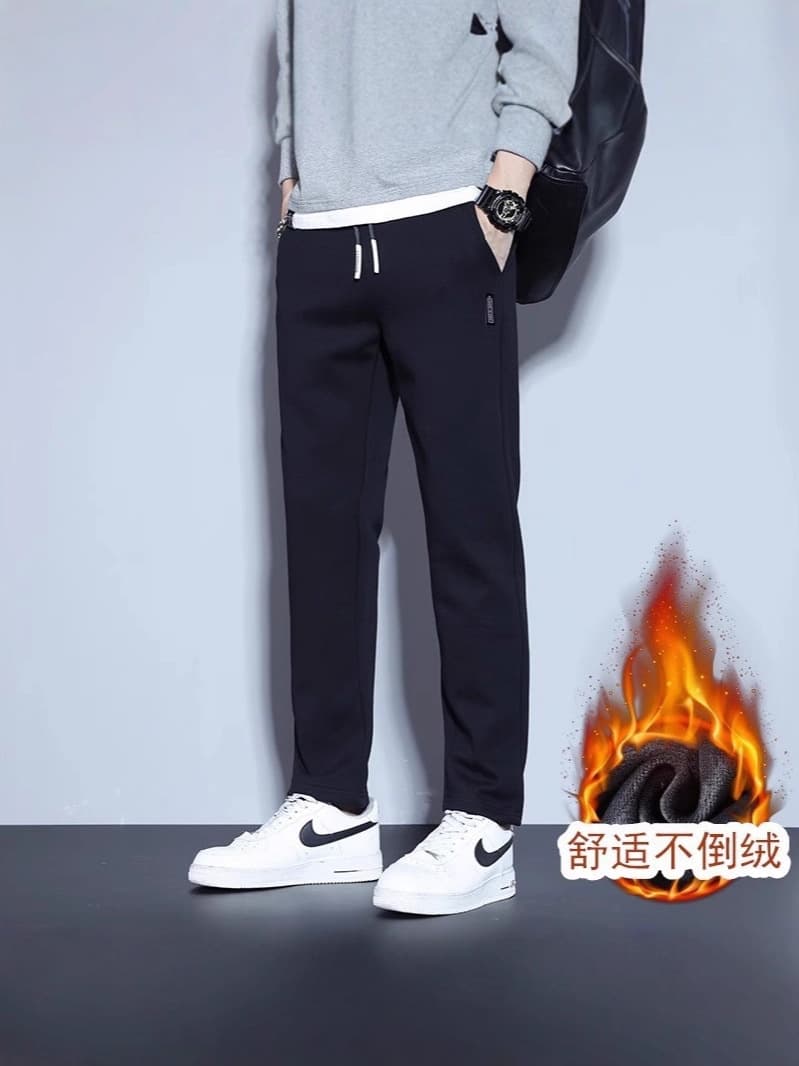(Cross-border trading), (Wholesale), fashionable trend trousers for leisure, Korean style, plus size, (Physicals), loose straight fit 4