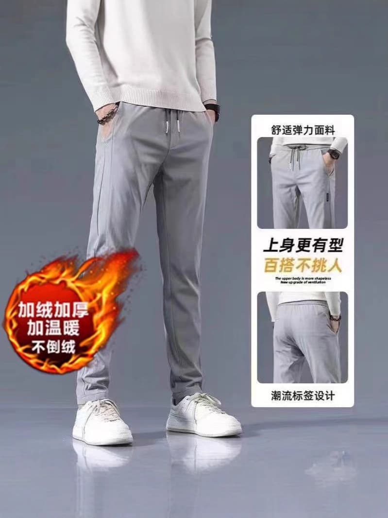 (Cross-border trading), (Wholesale), fashionable trend trousers for leisure, Korean style, plus size, (Physicals), loose straight fit 5