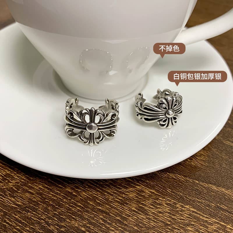 Ring, design one size accessory hip-hop style, silver 925 sample, punk style, trend of season, does not fade 2