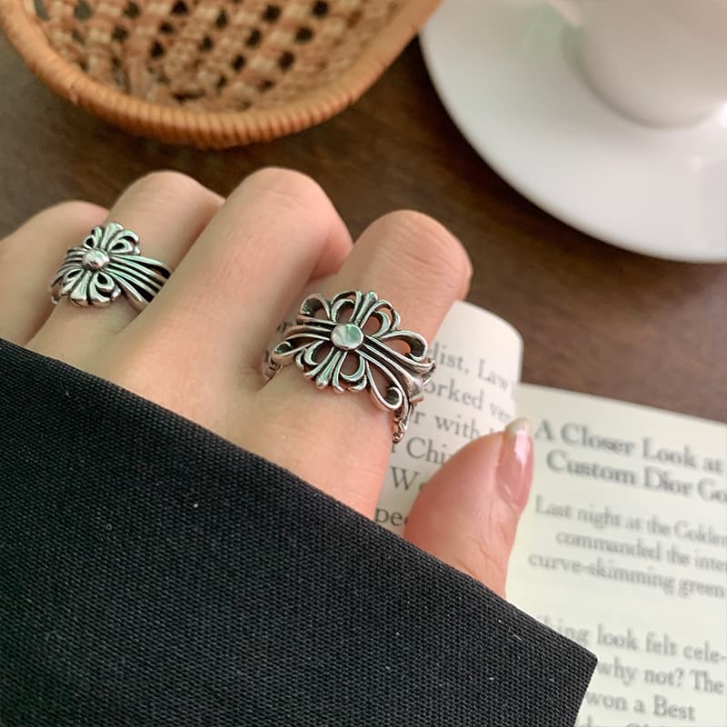 Ring, design one size accessory hip-hop style, silver 925 sample, punk style, trend of season, does not fade 4