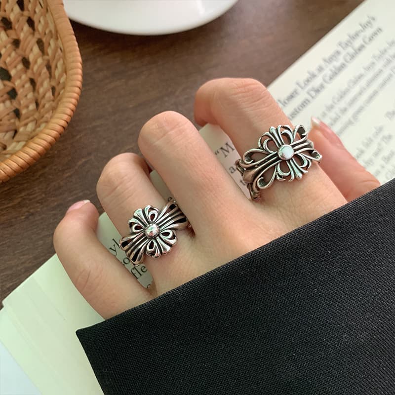 Ring, design one size accessory hip-hop style, silver 925 sample, punk style, trend of season, does not fade 1