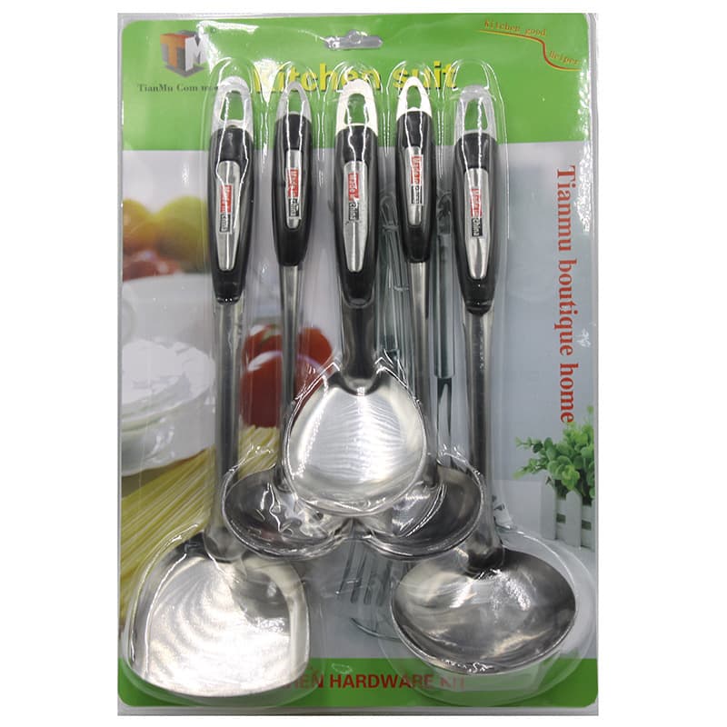 Kitchen Products Tianmu Stainless Steel Cooking Spacking Sand Light Powder Kitchenware Hot Pot Spoon Pot Pot Spot Spot Kit 1