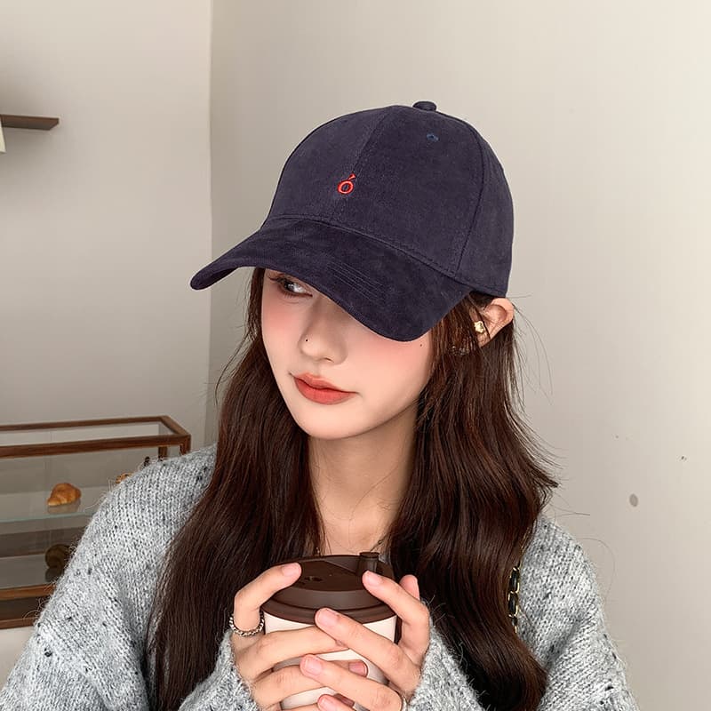 Demi-season hat, retro baseball cap, Korean style, with embroidery, American style 2