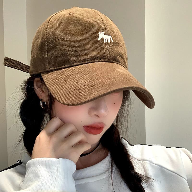 Demi-season hat, retro baseball cap, Korean style, with embroidery, American style 3
