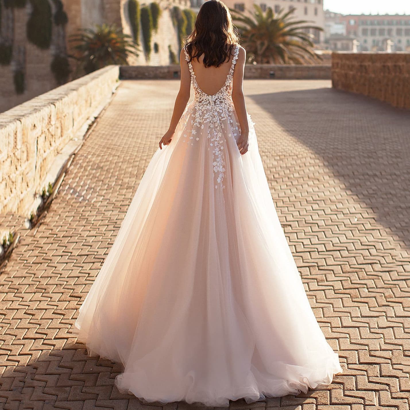 (Cross-border trading), summer sexy wedding dress sleevless, long skirt, European style, V-neckline 4