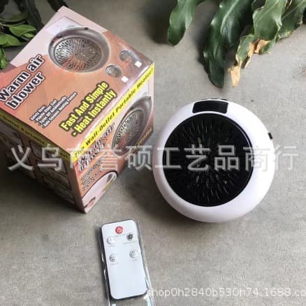 Cross -border mini small household heater hot air fan desktop portable wall -mounted round -mounted circular electric heating manufacturers direct sales 3