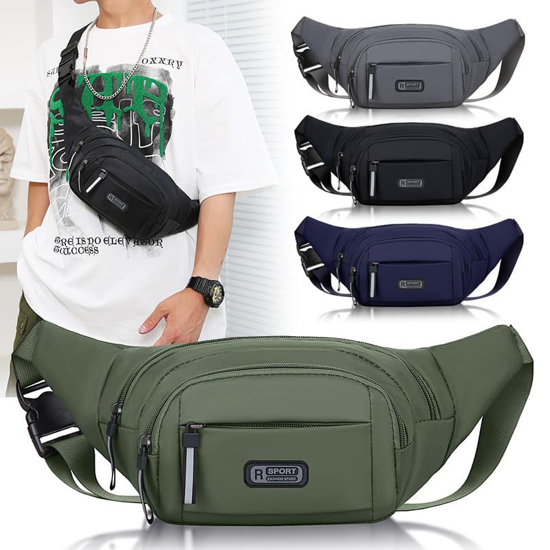 Sports universal waterproof capacious belt bag for men and women 2