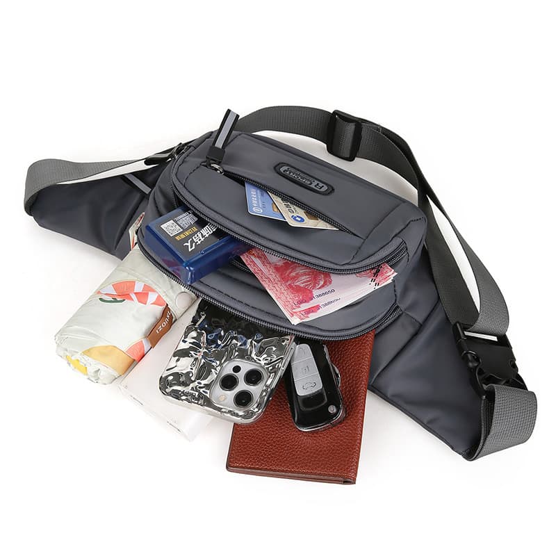Sports universal waterproof capacious belt bag for men and women 4