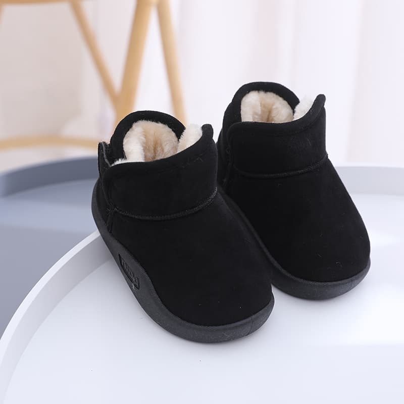 Children's snow boots plus velvet thickened warm bottom baby winter shoes boys big cotton shoes little girl cotton boots wholesale 3